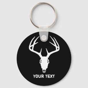 Custom Deer Hunting Skull Key Ring
