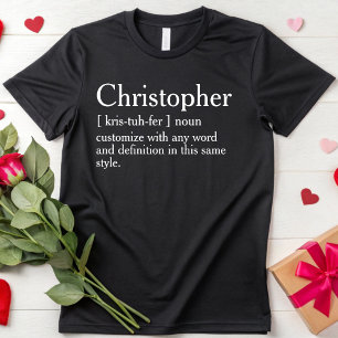 Custom Definition Description Personalised Saying T-Shirt