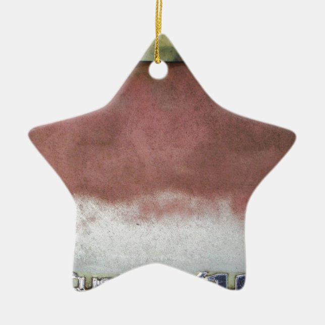 custom deluxe pink and white ceramic tree decoration (Front)