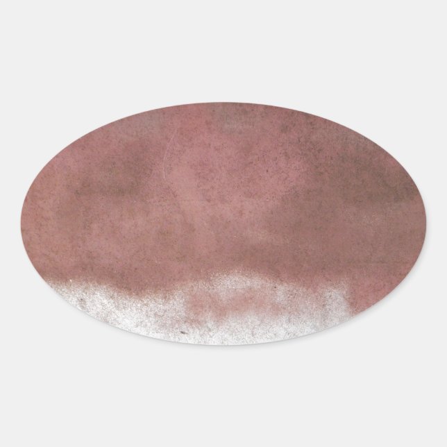 custom deluxe pink and white oval sticker (Front)