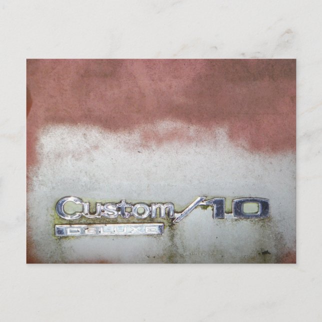 custom deluxe pink and white postcard (Front)