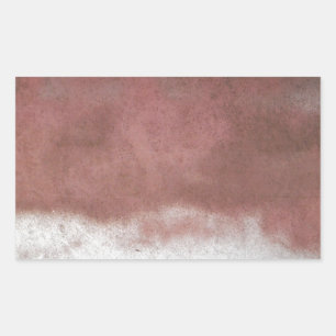 custom deluxe pink and white rectangular sticker