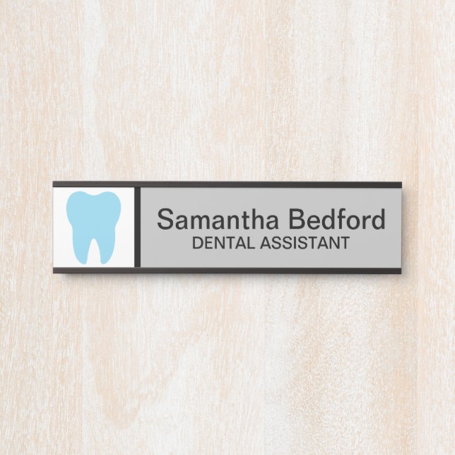 Custom Dental Office Reception Logo Door Sign (Front)