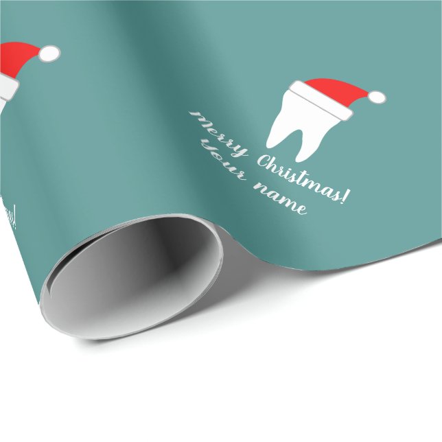 Custom dentistry Christmas wrapping paper (Roll Corner)