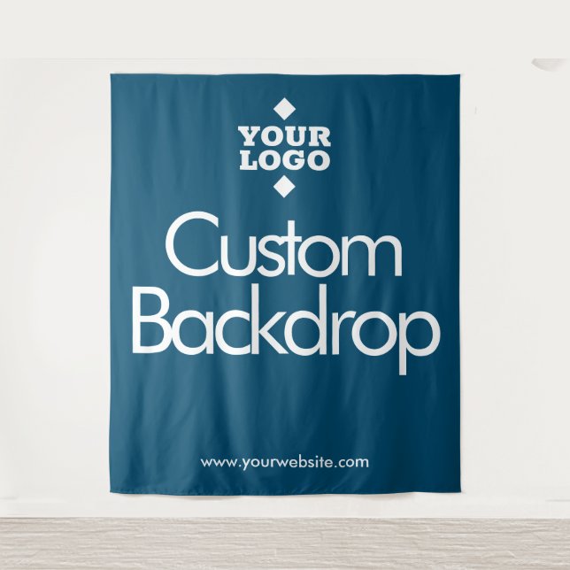 Custom Design Backdrop // Your Logo Here Tapestry (Front)