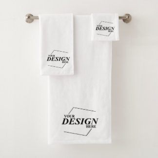 Custom Design Create Your Own Template Bath Towel Set