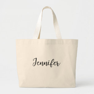 Custom Design , custom text Personalised large  Tote Bag