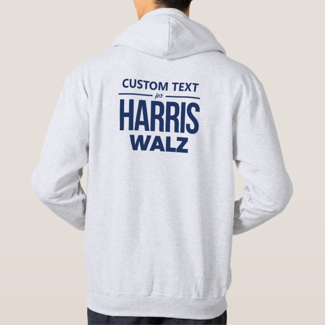 Custom Design for Harris Walz Hoodie (Back)