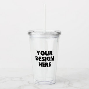 Custom Design Logo Photo Corporate Personalised Acrylic Tumbler