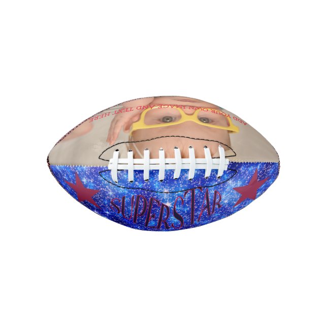 Custom Design Mini Photo Football American Football (Front)