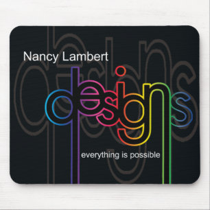 Custom Design Nancy Lambert Designs Logo Mouse Mat