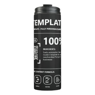 Custom Design Template Fully Personalizable Thermal Tumbler