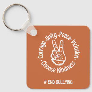 Custom Design: Unity Day Orange Anti Bullying Key Ring