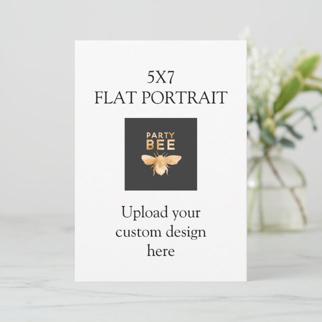 Custom Design Upload Invitation (Standing Front)