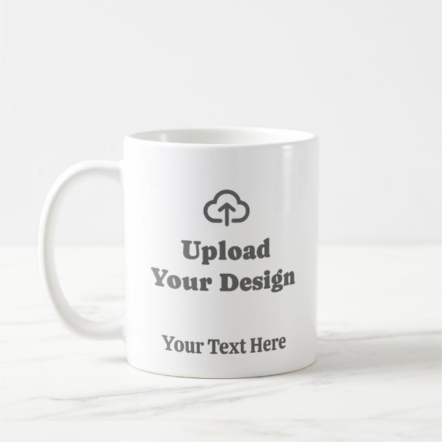 Custom Design with Text Coffee Mug (Left)