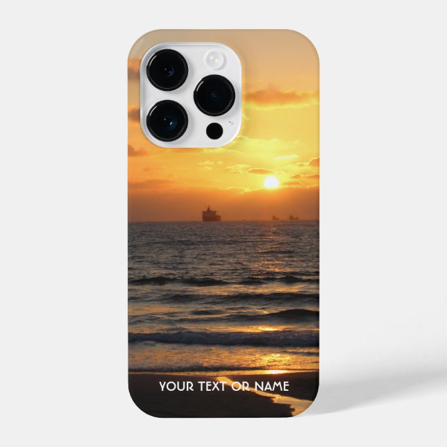 Custom Design With Your Own Photo And Your Text iPhone Case (Back)