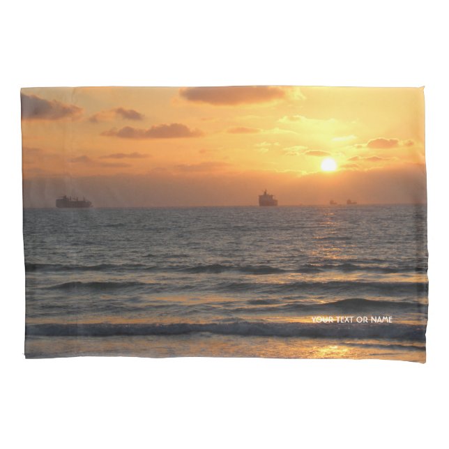 Custom Design With Your Own Photo And Your Text Pillowcase (Front)