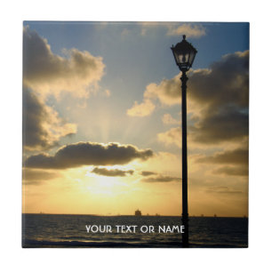 Custom Design With Your Own Photo And Your Text Tile