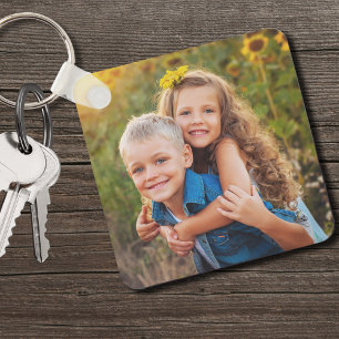 Custom Design Your Own Cute Kids Photo Key Ring