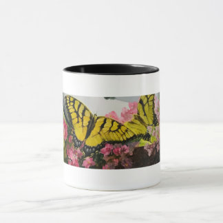 Custom designed. Butterflies. Mug