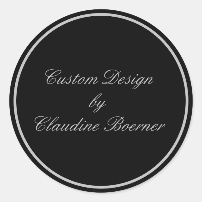 Custom Designed Round Product Sticker (Front)