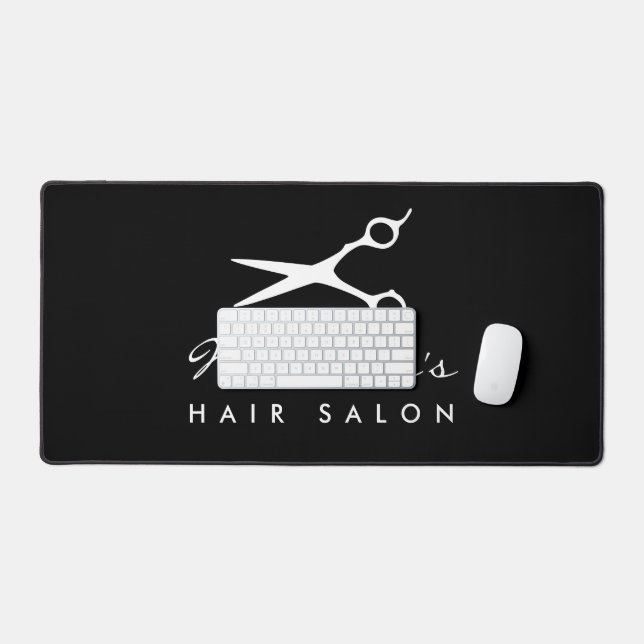 Custom desk mat for hair salon or barber shop (Keyboard & Mouse)