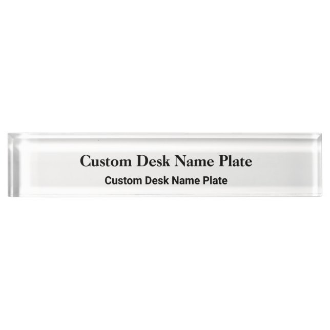 Custom Desk Name/Create your own/editable template Nameplate (Front)