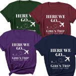 Custom Destination Travel Family Girls Trip Vacay T-Shirt<br><div class="desc">Embark on an unforgettable adventure with our Custom Destination Travel Family Girls Trip Vacay T-Shirt, the perfect attire for creating lasting memories with your favourite travel companions. Whether you're celebrating a custom birthday trip, a family getaway, or a girls' trip of a lifetime, these personalised shirts are a must-have for...</div>