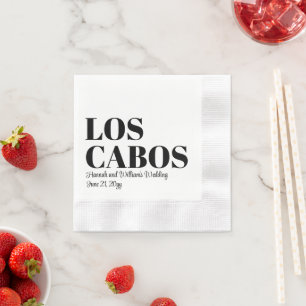 Custom Destination Wedding Reception Los Cabos Napkin