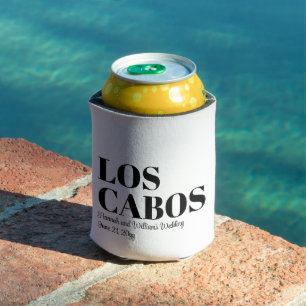 Custom Destination Wedding Welcome to Los Cabos Can Cooler