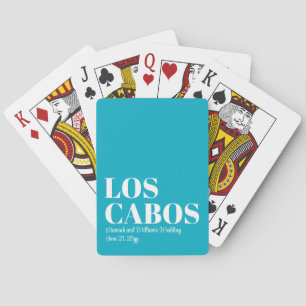 Custom Destination Wedding Welcome to Los Cabos Playing Cards