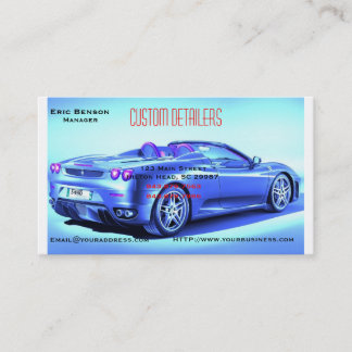 Custom Detailing Business Card