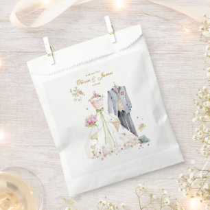 Custom details Bride & Groom Favour Bags