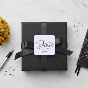 Custom Detroit Lavender Sticker