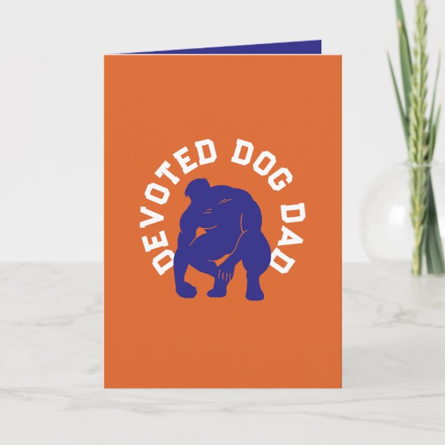 Custom Devoted Dog Dad Sexy Poop Scooper   Card (Front)