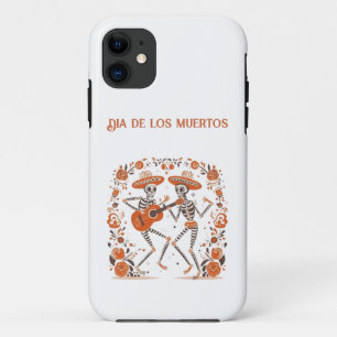Custom Día de los Muertos Mariachi Skeletons iPhone 11 Case
