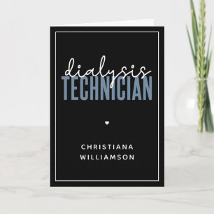 Custom Dialysis Technician Nephrology Tech Gifts Card