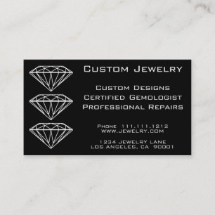 CUSTOM DIAMOND JEWELRY BUSINESS CARD