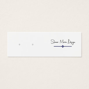 Custom Diamond Mini Post/Stud Earring Display Card