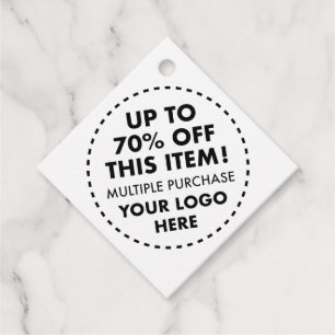 Custom Diamond Wedding 70% OFF Bulk Buy Discount Favour Tags