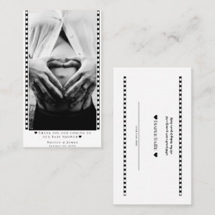 Custom Diaper Raffle Baby Shower Photo Prize Cards