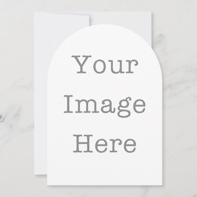 Custom Die-Cut Invitations – Unique Shapes Card (Front)