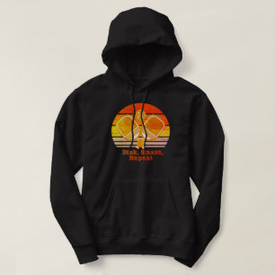 Custom Dink & Smash Sunset Design Pickleball Humou Hoodie