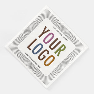 Custom Dinner Napkins with Company Logo Bulk