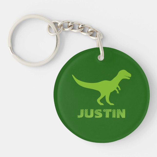 Custom dinosaur acrylic keychain for children (Front)