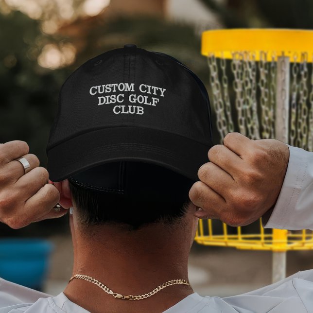 Custom Disc Golf Club Team Player Gift Disc Embroidered Hat (Creator Uploaded)
