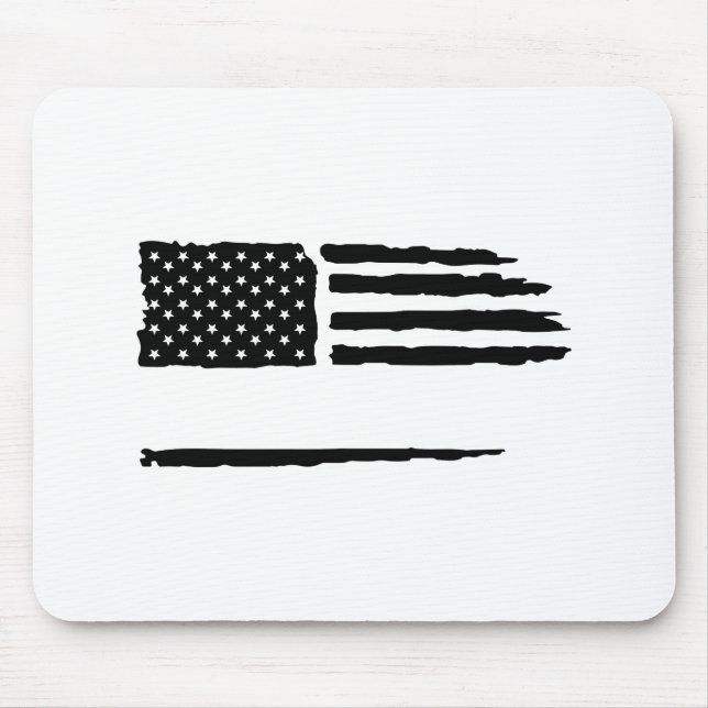 Custom Distressed Flag Mouse Mat (Front)