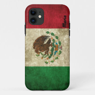 Custom Distressed Mexican Flag iPhone Case
