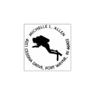 Custom Diver Round Return Address Rubber Stamp
