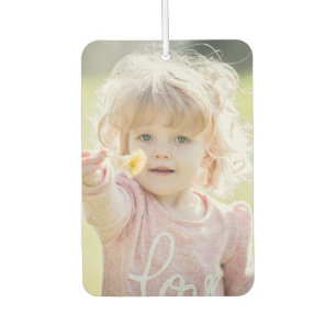Custom DIY 2 Photo Easy Simple Template Auto Car Car Air Freshener